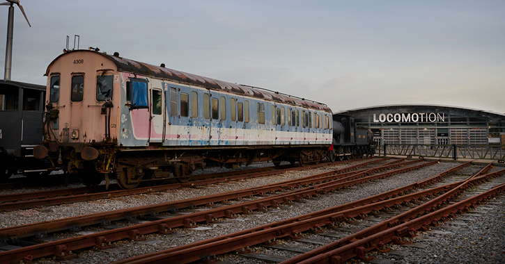 Exterior of Locomotion Museum at Shildon in County Durham.